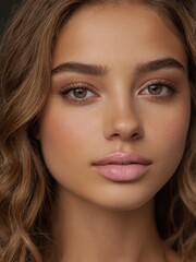 Fototapeta premium A close-up picture of a beauty influencer