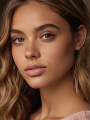 Obraz premium A close-up picture of a beauty influencer