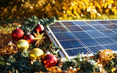 Solar panel surrounded by snowmen: A cheerful winter scene where a solar panel stands tall amidst snowmen, each wearing holiday scarves and hats. 