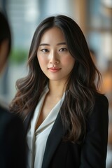 Fototapeta premium Confident Businesswoman in Modern Office