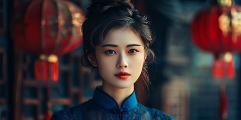 Fototapeta premium Traditional Asian Clothing: Cultural Elegance