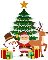 Santa Claus And Friends Decoration