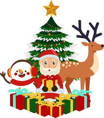 Santa Claus And Friends Decoration