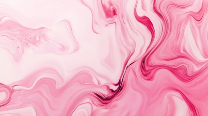 Photo of, Pink background with fluid marble textures for design, banner template