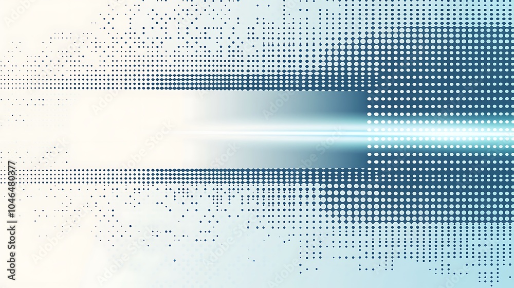 Aufkleber abstract blue and white digital background with glowing line.