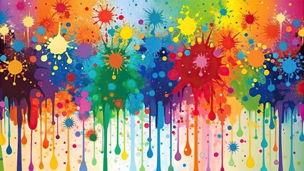 Fototapeta premium background with splatters and drips, teal slime, abstract, artistic, paint