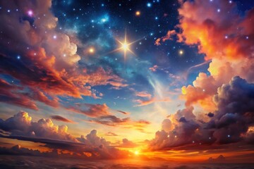 Mesmerizing Sky Landscapes: Celestial Wonders, Vibrant Sunsets, Starry Nights, and Dreamy Clouds Captured in Conceptual Photography