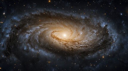 Galaxy sky with swirling colors and stars, deep and mystical atmosphere, captivating night scene, ideal for fantasy-themed stock photos,