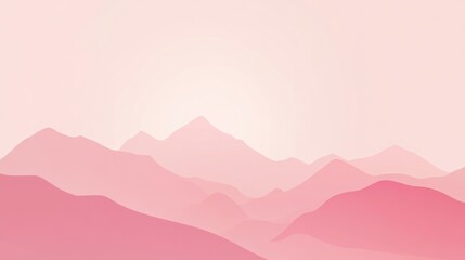 Photo of, Pink background with gentle gradients and minimalist abstract clouds for design, banner template