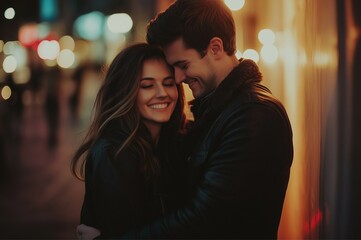 Fototapeta premium Young couple in love and leisure concept