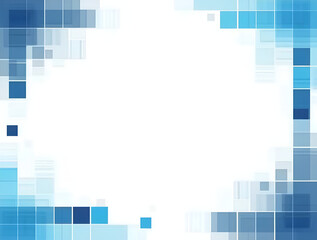 Fototapeta premium abstract blue background with squares. Generative ai