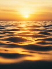 Obraz premium Gleaming sunshine rises over the horizon, flooding the landscape with warm, golden light.
