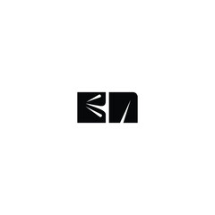 Fototapeta premium BA monogram logo design letter text name symbol monochrome logotype alphabet character simple logo