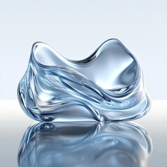 Fluid Glass Sculpture with Stunning Optical Effects
