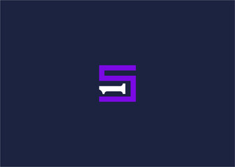 letter s1 square logo icon design vector design template inspiration