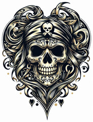 TRIBAL TATOO トライバル タトゥ 刺青 和柄 ドクロ 海賊 インディアン