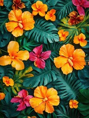 Bunch of flowers side by side