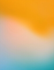 Obraz premium Serene Teal and Yellow Gradient: A calming blend of summery hues, evoking peace and tranquility. Perfect for backgrounds.