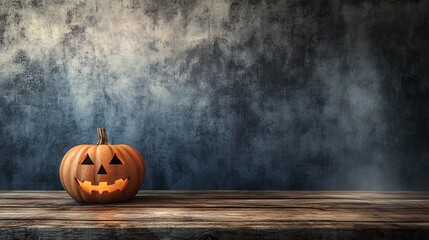 2410 53.Textured wooden table with free space in the foreground, ideal for placing holiday decorations or products. The background features a shadowed wall, adding depth to the scene and making it