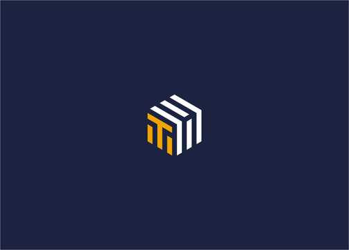letter th hexagon logo icon design vector design template inspiration