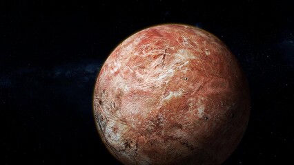 Makemake fictional planet view © Sohan Stock