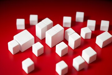 Obraz premium ia generated. puzzle pieces to form