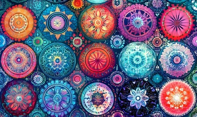 Cartoon-style illustration of a snowflake pattern