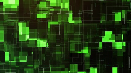 Green colour tech line background