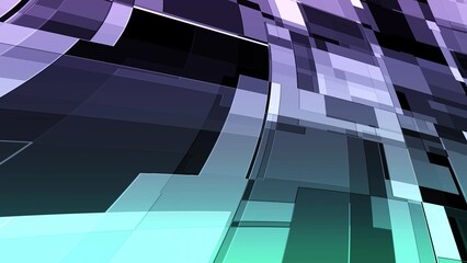 Abstract Geometric Background with Translucent Rectangles, Minimal clean technology shape abstract...