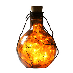 bottle, bottle without background ,on transparent background for design with witch witch's potion Halloween magic ,holiday