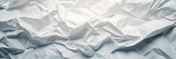 Obraz premium Paper crumpled texture. Clean empty white wrinkled paper background