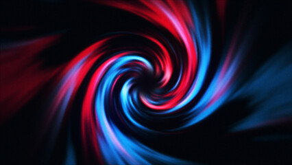 technology particles spiral background with glowing light