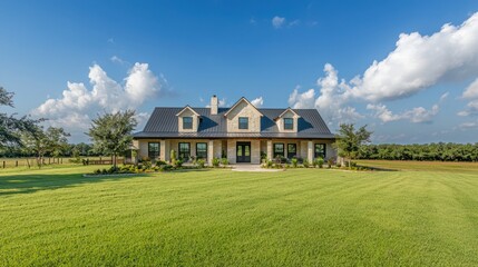 Obraz premium house in the field