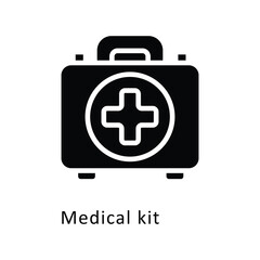 Medical kit vector Glyph Design icon. Cancer Symbol on White background EPS 10 File