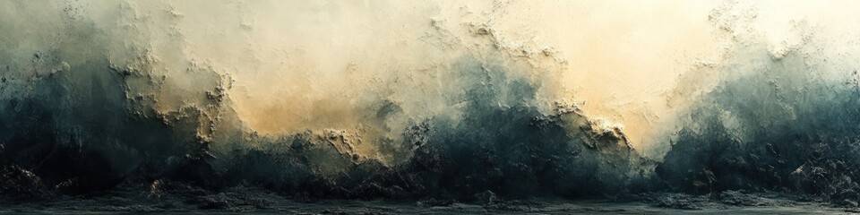 Obraz premium Abstract depiction of swirling clouds and atmospheric colors.
