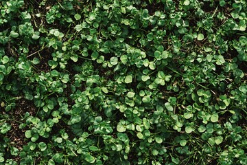 Lush Green Foliage Texture: Close-Up of Vibrant Leaves