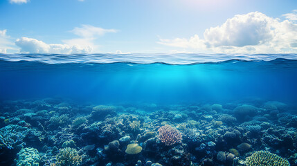 Underwater Coral Reef Scene