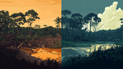 Deforestation: Before and After