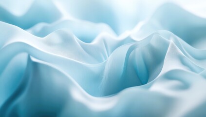 Obraz premium A dynamic 3D background with flowing abstract shapes soft lighting creating depth, a sense of motion and energy, 3D rendering.