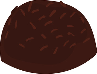 Cartoon chocolate desserts. Vector illustration.