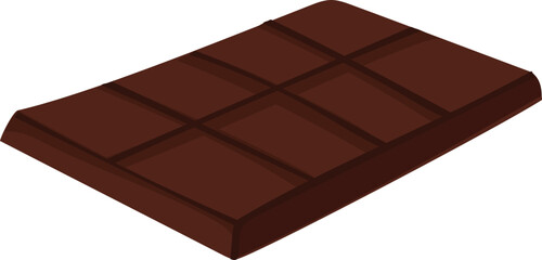 Cartoon chocolate desserts. Vector illustration.