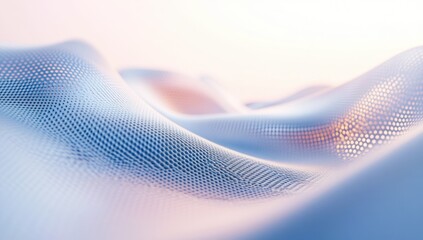 A dynamic 3D background with flowing abstract shapes soft lighting creating depth, a sense of motion and energy, 3D rendering.