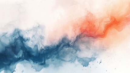 Abstract ink wash in pastel shades