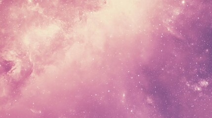 Photo of, Pink background with minimalist cosmic galaxies and space exploration themes for design, banner template