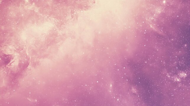 Photo of, Pink background with minimalist cosmic galaxies and space exploration themes for design, banner template
