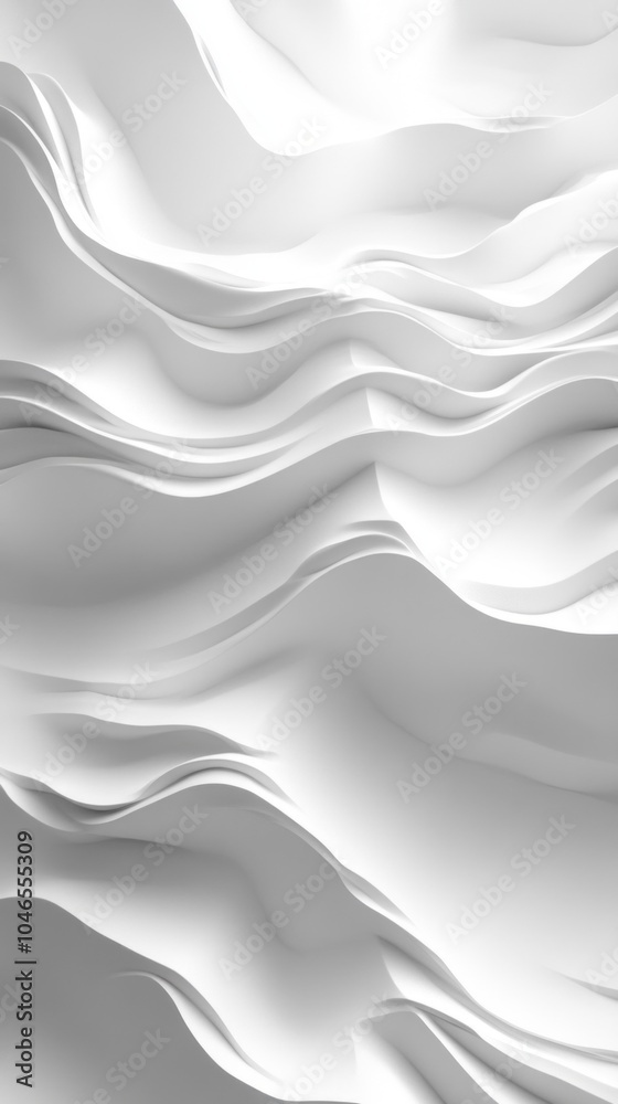 Poster the image is a white and gray wave with a lot of detail