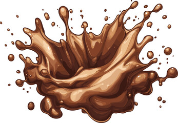 chocolate liquid splash