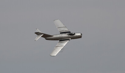 mig-15 jet fighter in flight