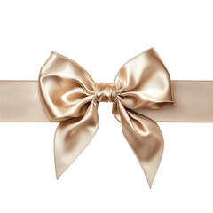Realistic gold bow for decorating gifts, surprises for holidays. Packing presents for birthday, new year and Christmas. Promotion and Discount objects on transparent background