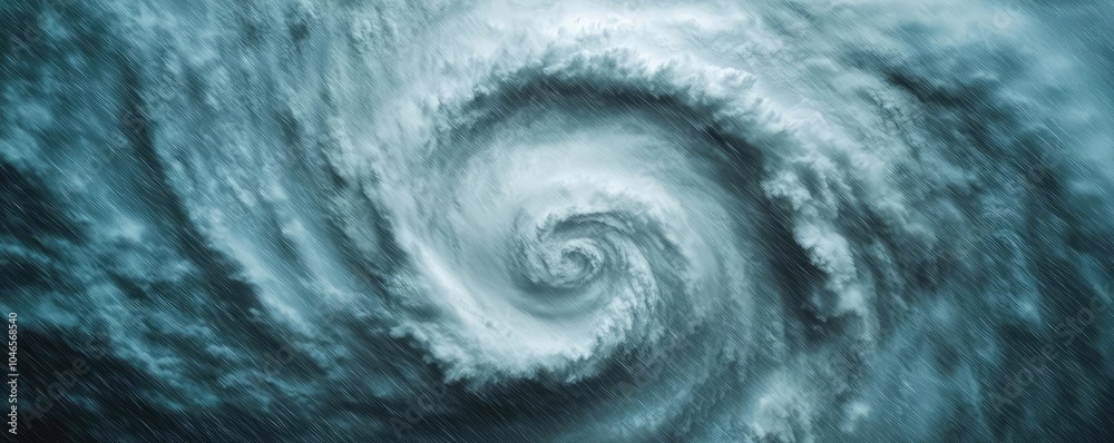 Poster a dramatic swirl of storm clouds, capturing the power of nature in motion.
